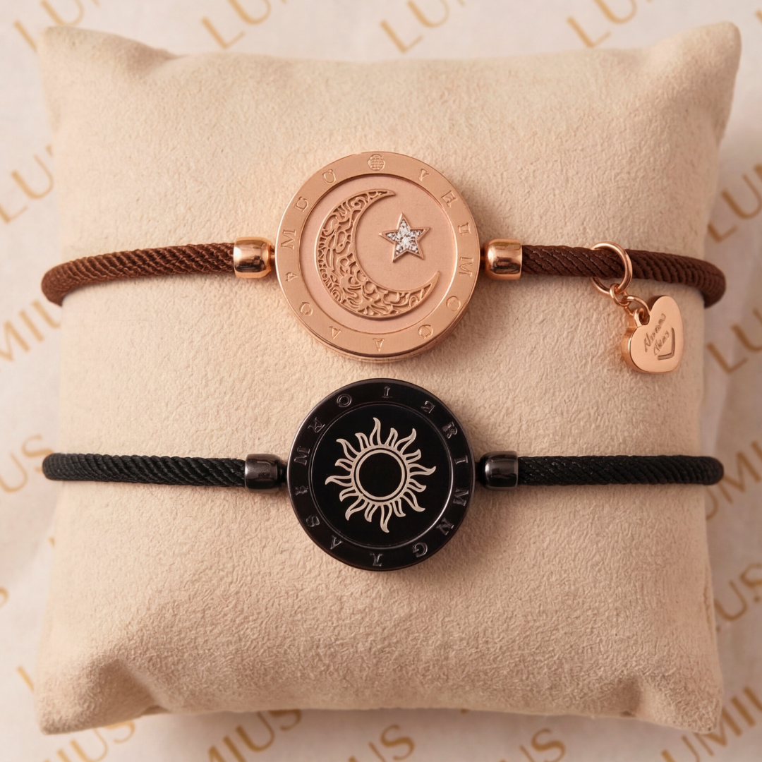 Sun & Moon Touch Bracelets with Rope Set