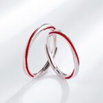 Par De Alianças Ajuastável Akai Ito - Fio Vermelho Do Amor