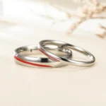 Par De Alianças Ajuastável Akai Ito - Fio Vermelho Do Amor - Imagem 3